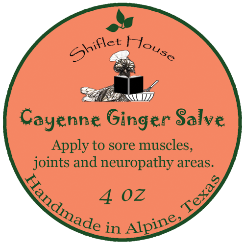 Cayenne Ginger Salve ~ Contains Organic Essential Oils