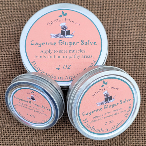 Cayenne Ginger Salve ~ Contains Organic Essential Oils