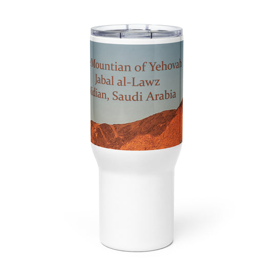 Mountain of Yehovah Travel mug with a handle
