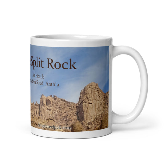 The Split Rock Mug White glossy mug