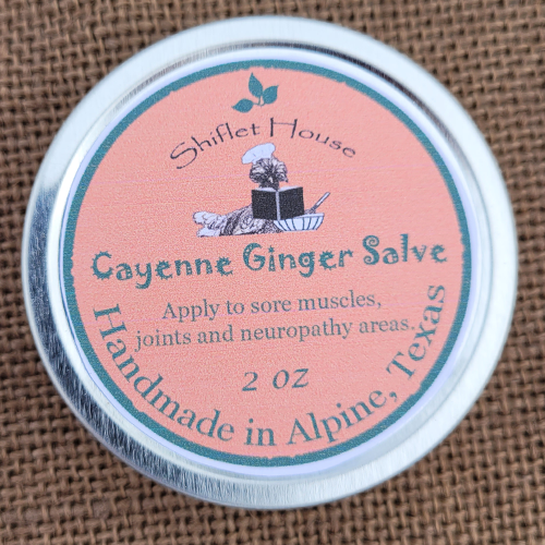 Cayenne Ginger Salve ~ Contains Organic Essential Oils