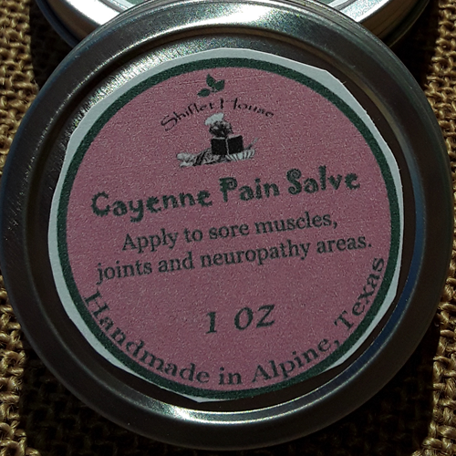 Cayenne Pain Skin Salve ~ Contains Organic Essential Oils