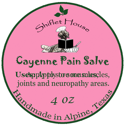 Cayenne Pain Skin Salve ~ Contains Organic Essential Oils